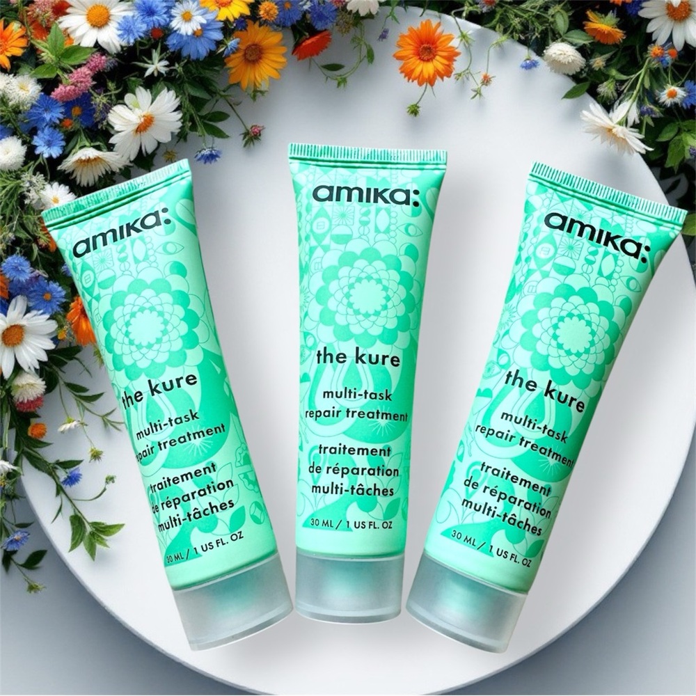 AMIKA THE KURE Multi-Task Strength Repair Treatment Travel Bundle Damaged Hair